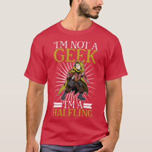 No geek D20 Roleplay Charakter Halfling T-Shirt