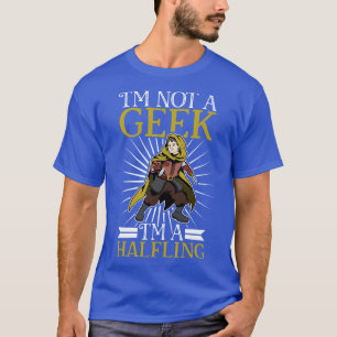 No geek D20 Roleplay Charakter Halfling T-Shirt