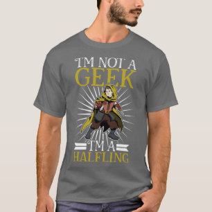 No geek D20 Roleplay Charakter Halfling T-Shirt