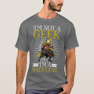 No geek D20 Roleplay Charakter Halfling T-Shirt
