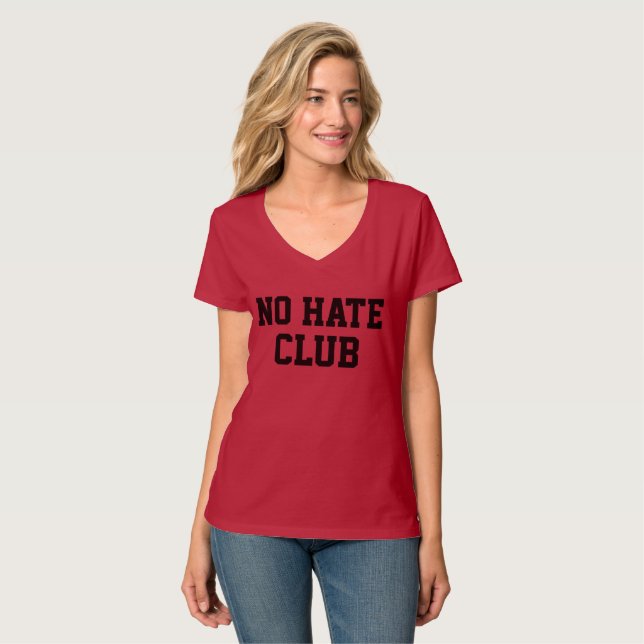 No Hate Club T-Shirt (Vorderseite Vollansicht)