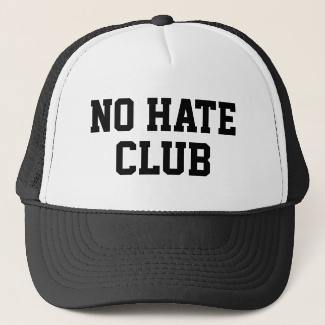 No Hate Club Truckerkappe (Vorderseite)