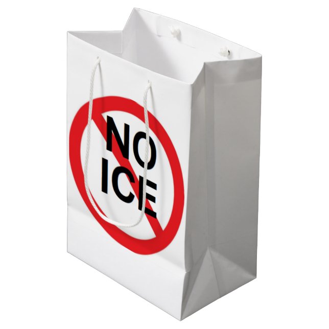 NO ICE  MITTLERE GESCHENKTÜTE (Vorderseite Schrägansicht)