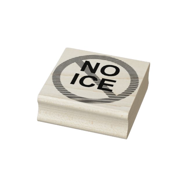 NO ICE Wood Art Stamp Gummistempel (Stempel)