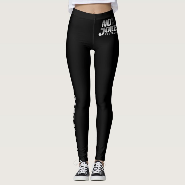 No Joke Football Modern Logo Leggings (Vorderseite)