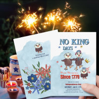 "No King Days" Patriotic Eagle Foto zurück