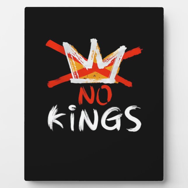 No King Funny Quote Retro Creative Style Fotoplatte (Vorderseite)