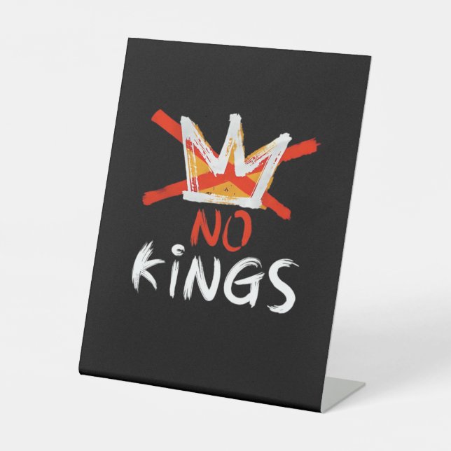 No King Funny Quote Retro Creative Style Sockelschild (Vorderseite)