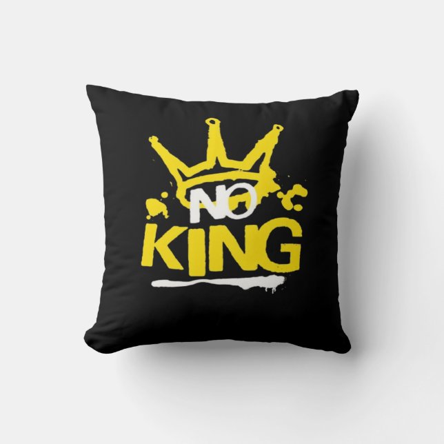 No King Minimal Clean Kissen (Vorderseite)