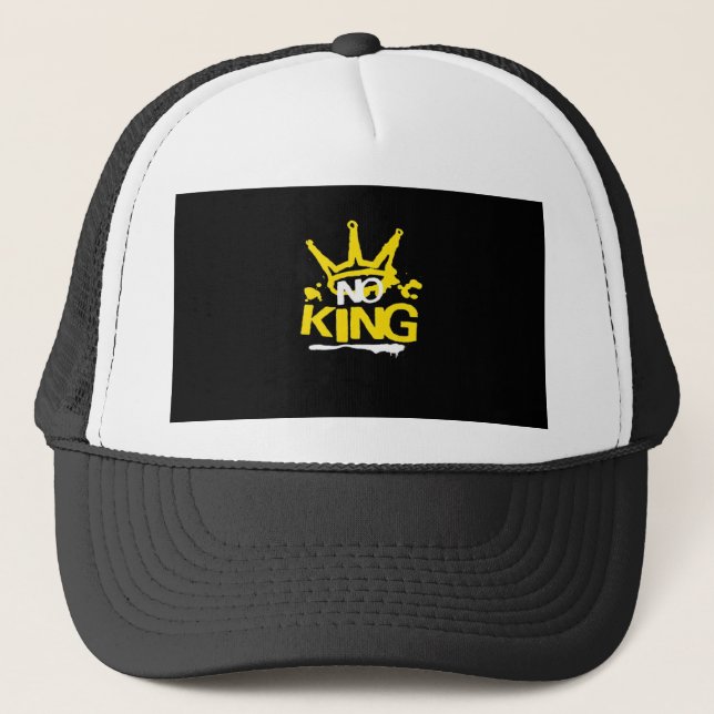 No King Minimal Clean Truckerkappe (Vorderseite)