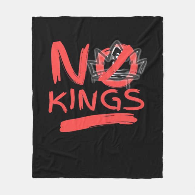 No King Simple Clean Design Fleecedecke (Vorderseite)