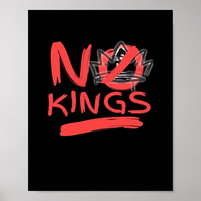 No King Simple Clean Design Poster (Vorne)