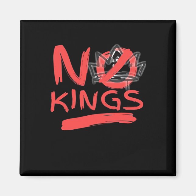 No King Simple Clean Magnet (Vorne)