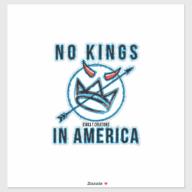 No King Turq Aufkleber (Blatt)