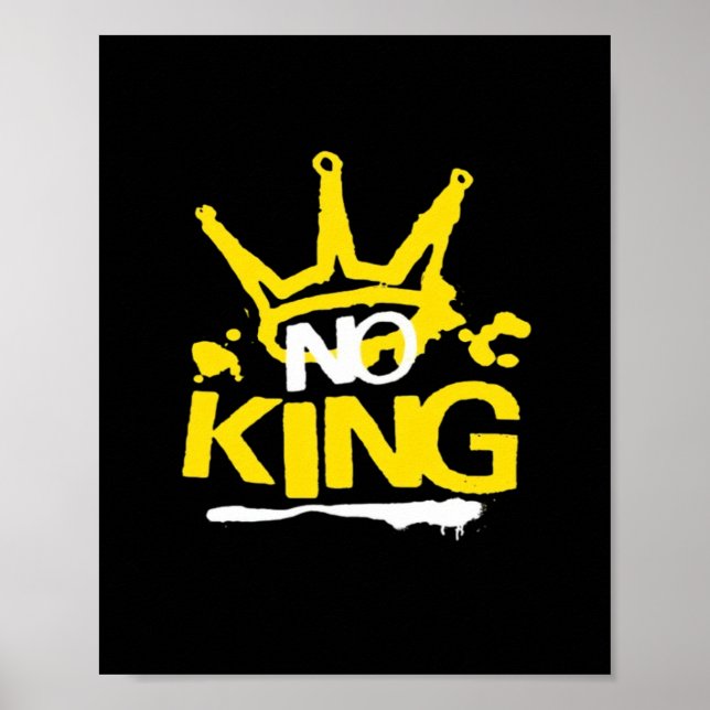 No King Vintage Style Poster (Vorne)