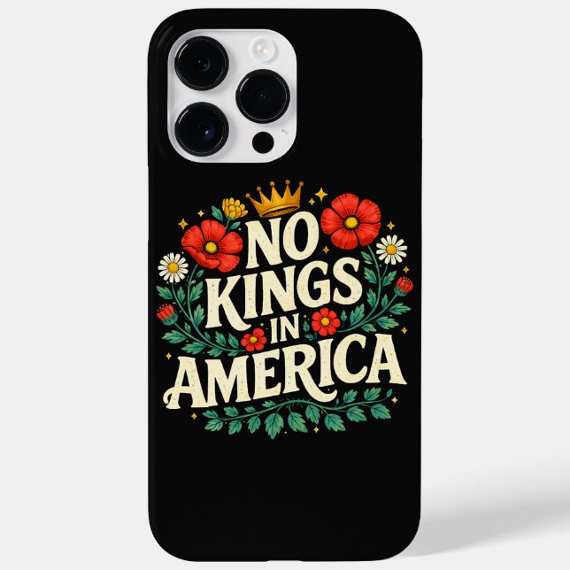 No Kings America Case-Mate iPhone Hülle (Rückseite)