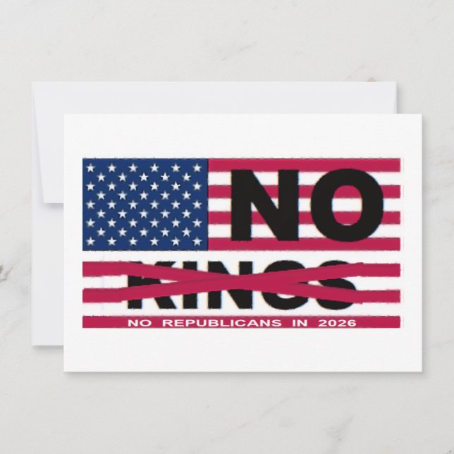 NO KINGS ANKÜNDIGUNG (Vorderseite)