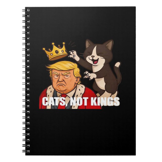 No Kings Anti Cats Classic Funny Design Notizblock (Vorderseite)