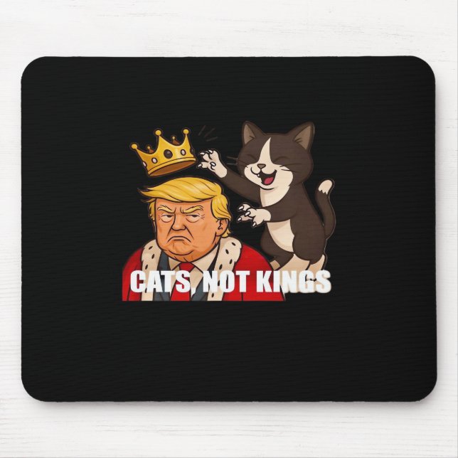 No Kings Anti Cats Funny Classic Style Mousepad (Vorne)