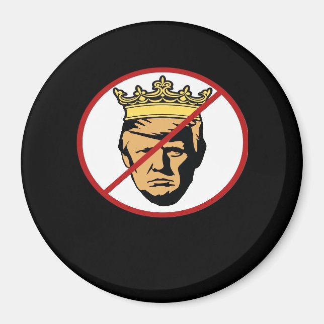 No Kings Anti Classic Creative Design Magnet (Vorne)