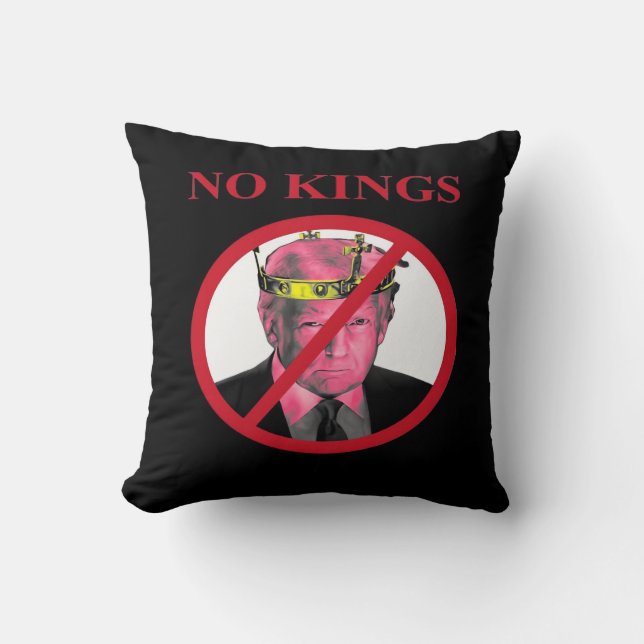 No Kings Anti Classic Creative Graphic Kissen (Vorderseite)