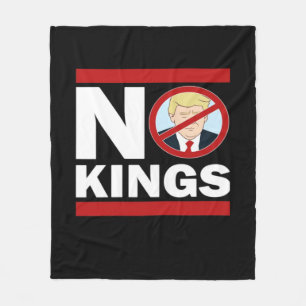 No Kings Anti Classic Minimal Clean Fleecedecke