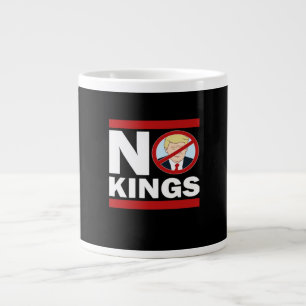 No Kings Anti Classic Minimal Clean Jumbo-Tasse