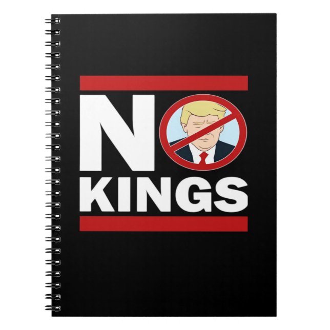 No Kings Anti Classic Minimal Clean Notizblock (Vorderseite)