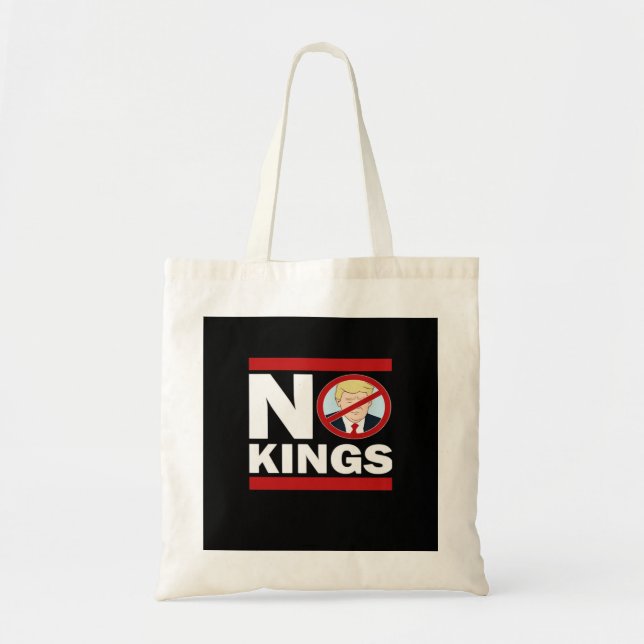 No Kings Anti Classic Minimal Clean Tragetasche (Vorne)