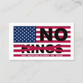 NO KINGS  BEGLEITKARTE