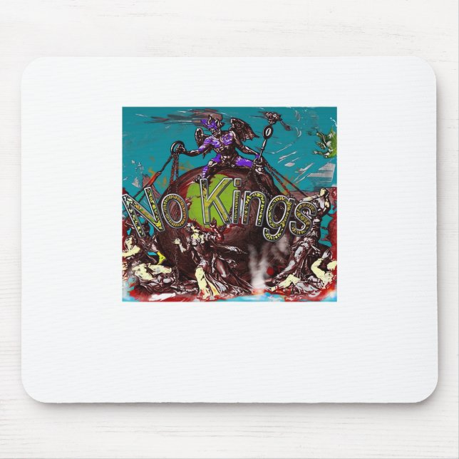 No Kings Classic Modern Minimal Style Mousepad (Vorne)