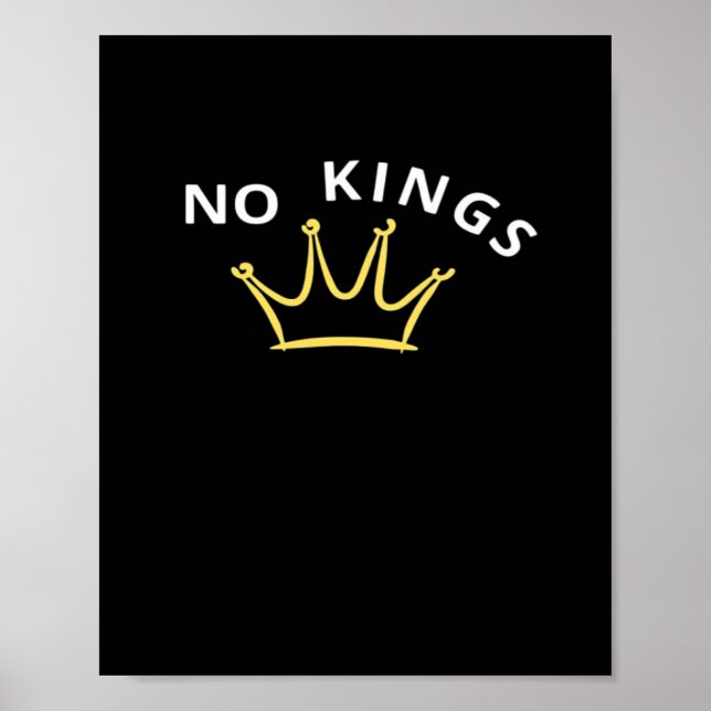 No Kings Classic Retro Cool Poster (Vorne)