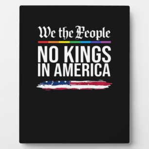 No Kings Day Classic Patriotischer Stil Fotoplatte