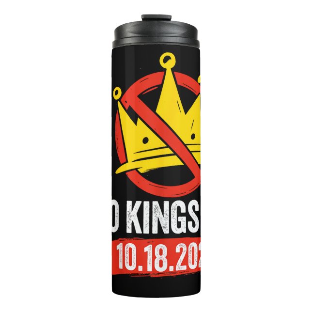 No Kings Day Patriotic No Kings 2025 Thermosbecher (Vorderseite)