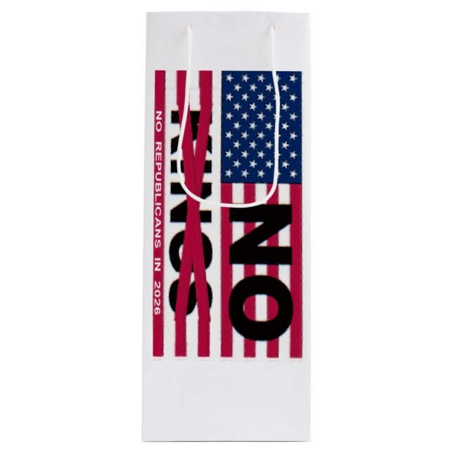 NO KINGS GESCHENKTÜTE FÜR WEINFLASCHEN (Vorderseite)