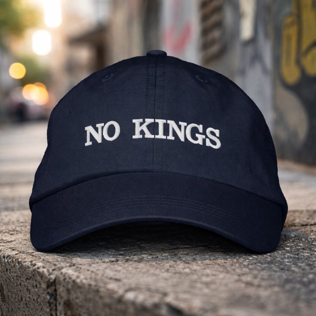 No Kings Hat Minimalist Statement Streetwear Cap Bestickte Baseballkappe (Von Creator hochgeladen)