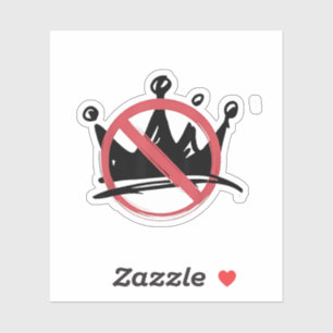 No Kings In America 2025 4. Juli Aufkleber