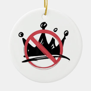 No Kings In America 2025 4. Juli Keramik Ornament