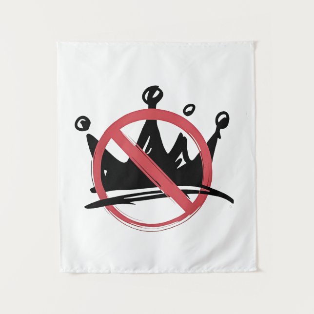 No Kings In America 2025 4. Juli Wandteppich (Vorderseite)