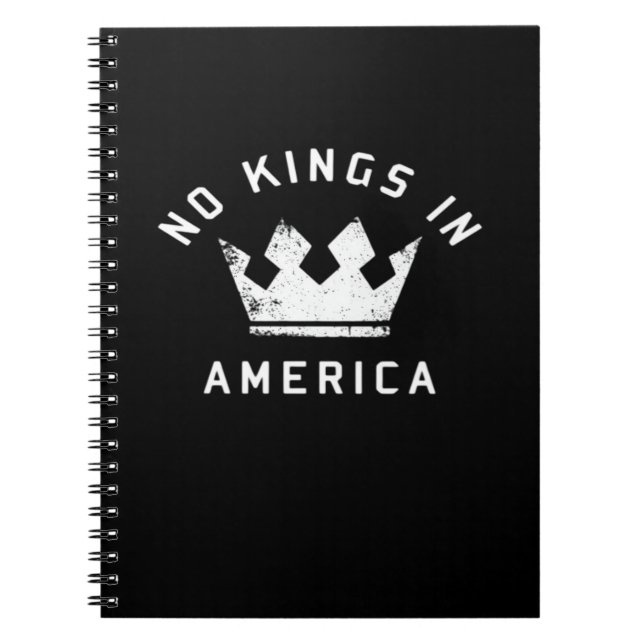 No Kings In America Anti Antifascism No Kings In U Notizblock (Vorderseite)