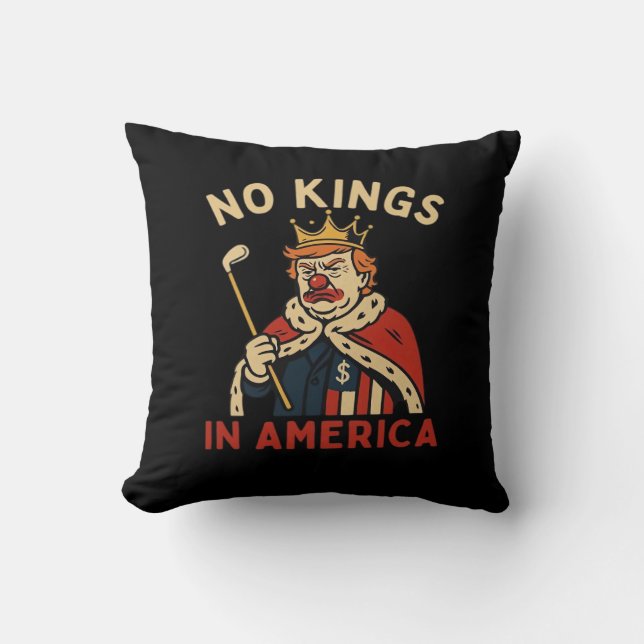 No Kings In America Anti-Donald No Kings Day Class Kissen (Vorderseite)