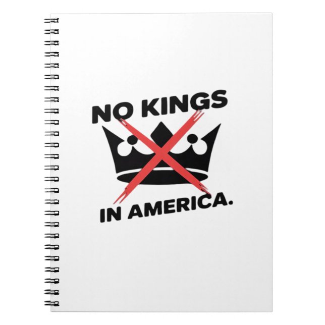 No Kings In America Anti Essential Retro Style Notizblock (Vorderseite)