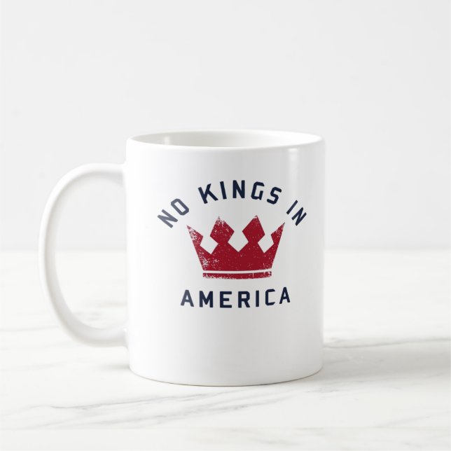 No Kings In America Anti Fascism USA Classic Kaffeetasse (Links)
