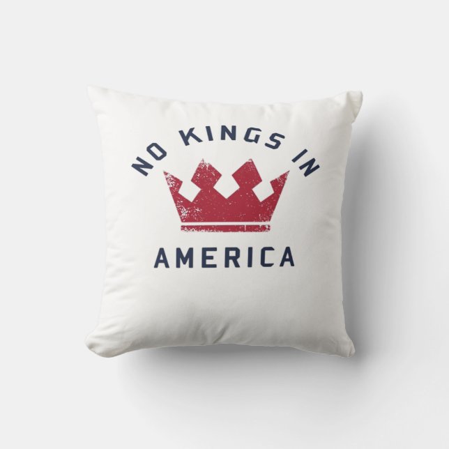 No Kings In America Anti Fascism USA Classic Kissen (Vorderseite)