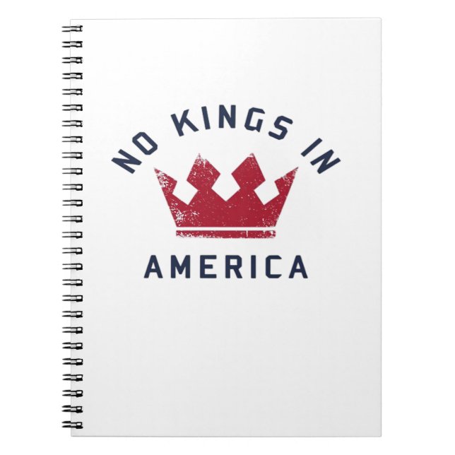 No Kings In America Anti Fascism USA Classic Notizblock (Vorderseite)