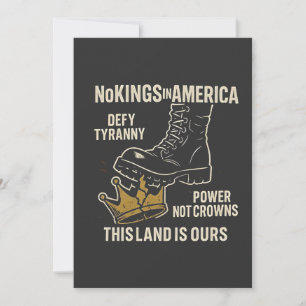 No Kings in America Anti-Trump 4. Juli Einladung