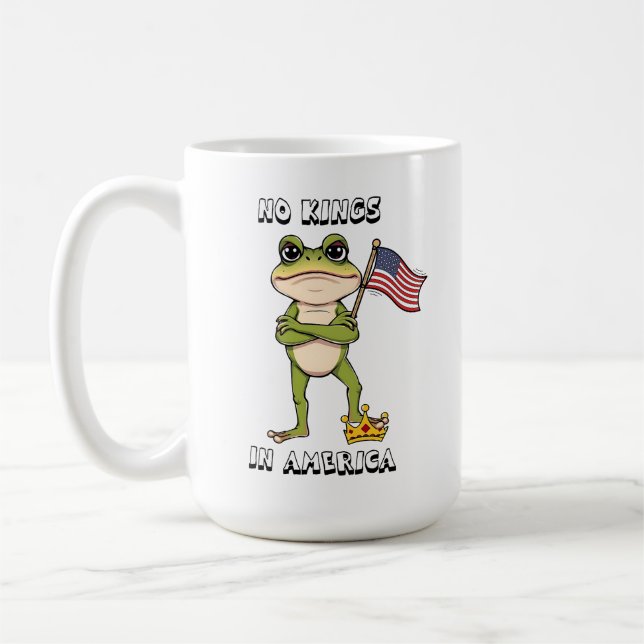 No Kings in America Anti-Trump Protest  Kaffeetasse (Links)