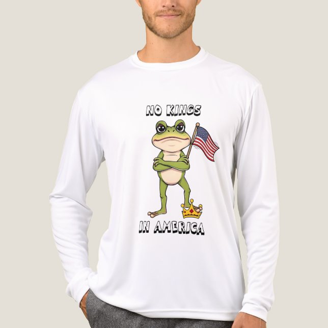 No Kings in America Anti-Trump Protest  Tri-Blend Shirt (Vorderseite)