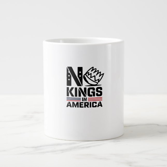 No Kings In America Baby Creative Style Jumbo-Tasse (Vorderseite)