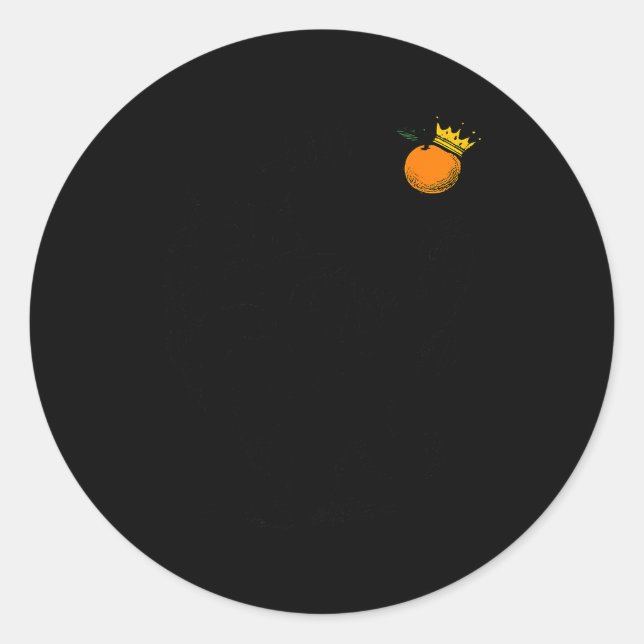 No Kings In America Black Cat Funny Litical Meme F Runder Aufkleber (Vorderseite)